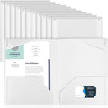 Henoyso 18 Pack White Plastic Folders by Henoyso