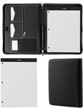 Padfolio Portfolio Organizer Binder, Faux Leather Interview Resume Folder by Unknown
