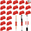 BOBOKA 20 Pack Upgraded Pencil Holder, Adhesive Pen Holder by BOBOKA