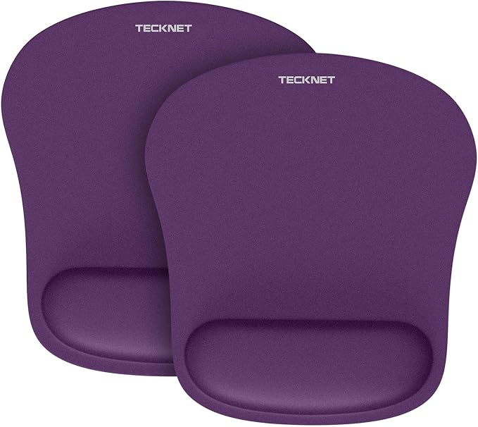 TECKNET 2 Pack Mouse Pad with Wrist Support, Ergonomic Gaming Mouse Pad Pain by Tecknet