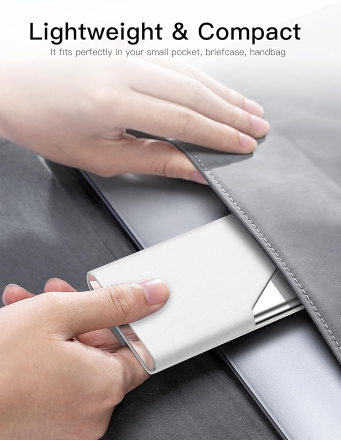 Padike Business Card Holder, Upgraded Leather Business Card Case Pocket Card - Image 6