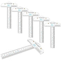 6PCS 6 Inches/15cm Acrylic Clear T-Square Ruler, Inches and Metric, T Square by BAOFALI