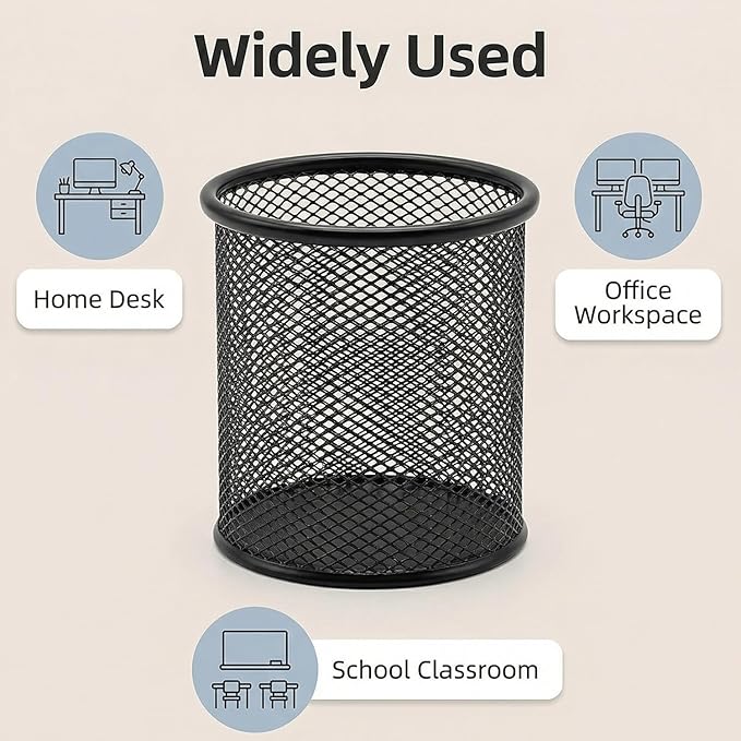 Pen Holder Pencil Holder Mesh Metal Pen Cup Holder Pencil Cup Holder - Image 5