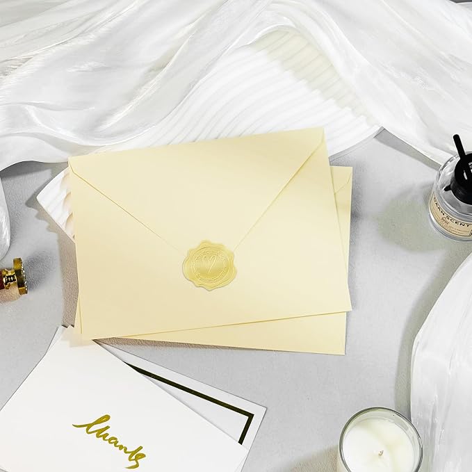 50 PCS Cream Colorful A7 Envelopes - Image 6