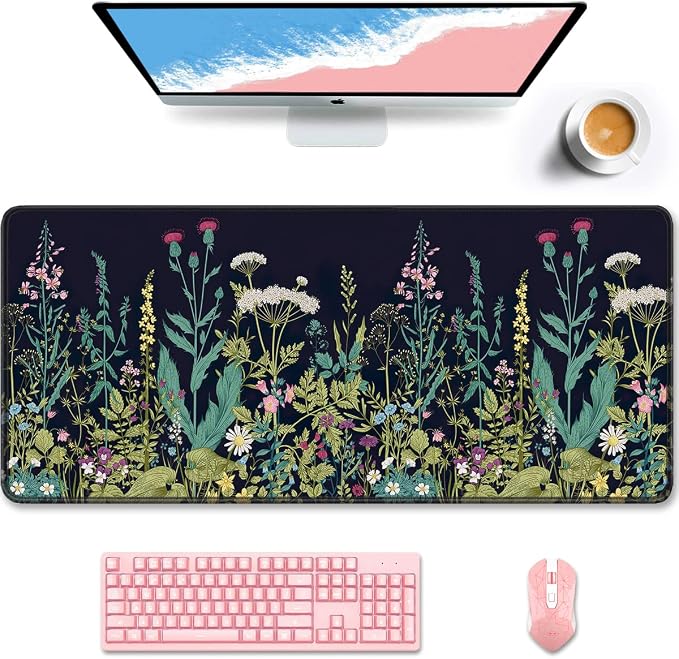 Auhoahsil Desk Pad, XXL Large Mouse Pad, Extended Gaming Mousepad, Cute Desk Mat by Auhoahsil