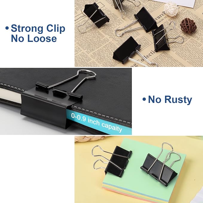 48 Pack XL Binder Clips 2 Inch Paper Clip Large Binding Clip, Jumbo Paperclips - Image 6