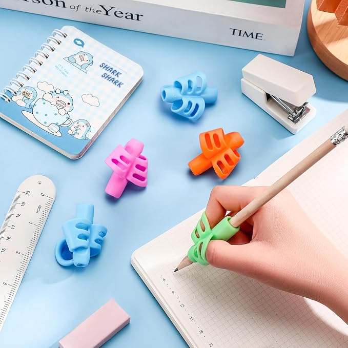 SANNIX 8 Pack Pencil Grips for Handwriting, Pencil Holder Grip Posture - Image 6