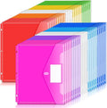 Forvencer Binder Pocket, 48 Pack Super Heavyweight Poly Binder Pocket by Forvencer