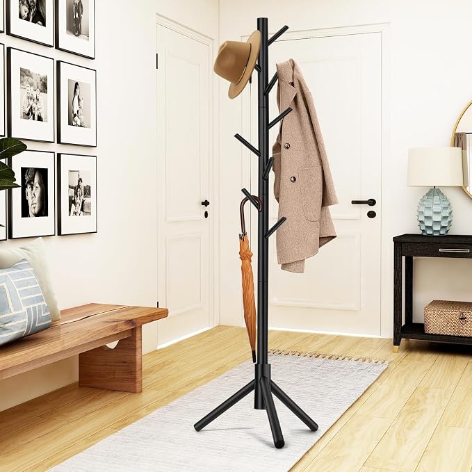 WANGMUXIA 2 PCS Coat Rack, Freestanding Coat Rack - Image 2