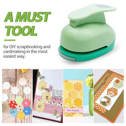 UCEC Hexagon Paper Punch, 2 Inch Hexagon Punch - Image 2