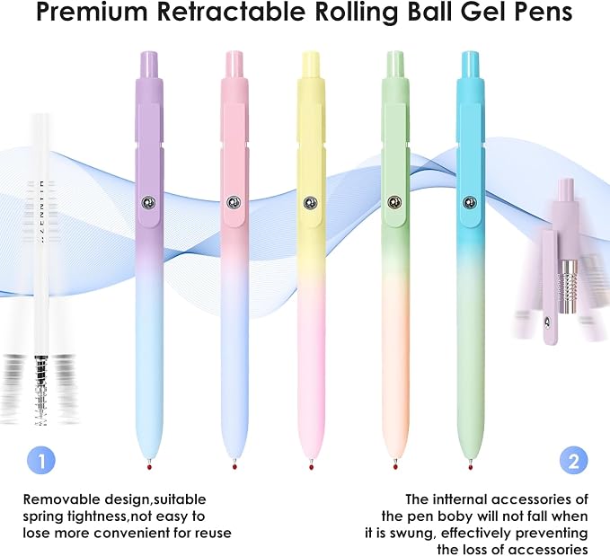 Donyang Gel Pens, Gradient Color Cute Pens - Image 4