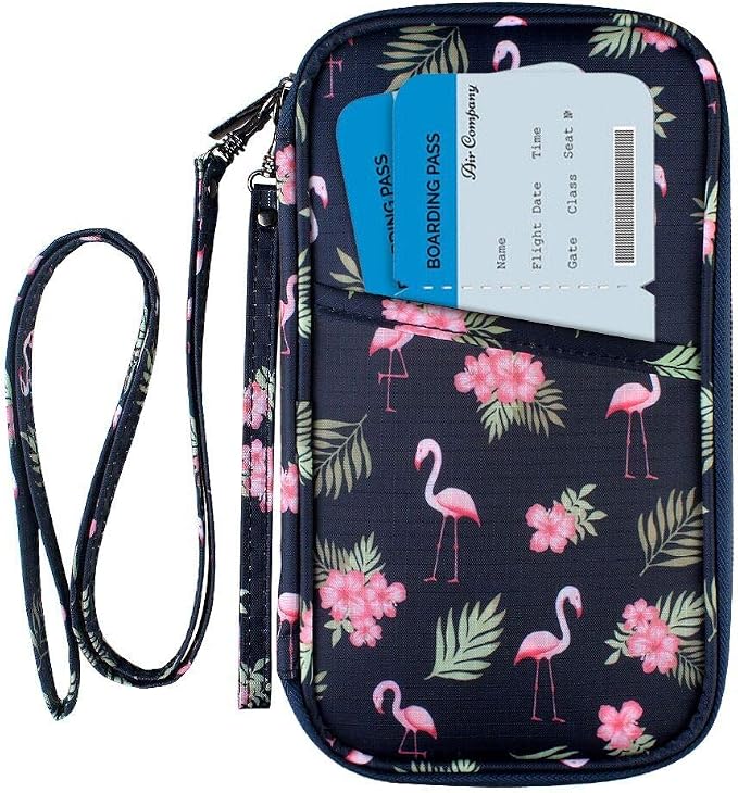 RFID Passport Wallet with Vaccine Card Slot, Family Travel Passport Holder by homchen
