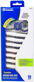 BAZIC Products Jumbo Correction Tape, 5 mm x 394 in, Dry White Film, by BAZICProducts