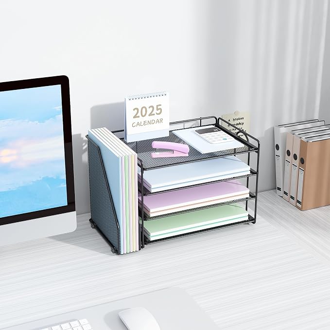 Spacrea Desk Organizers and Accessories, Paper Organizer - Image 4