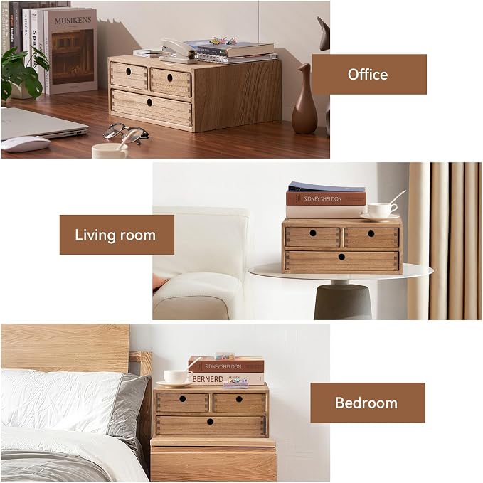 KIRIGEN Solid Wood Desktop Organizer - Image 6