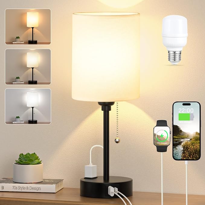Small Bedside Table lamp for Bedroom by DicooolDirect