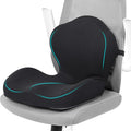 Office Chair Cushion with Lumbar Support Pillow Memory Foam Seat Cushions by TANYOO