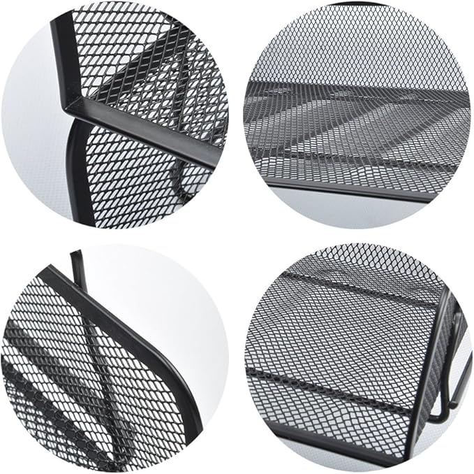 EASEPRES 4 Pack Stackable Desk Paper Tray, Metal Mesh Desktop Document Letter - Image 5