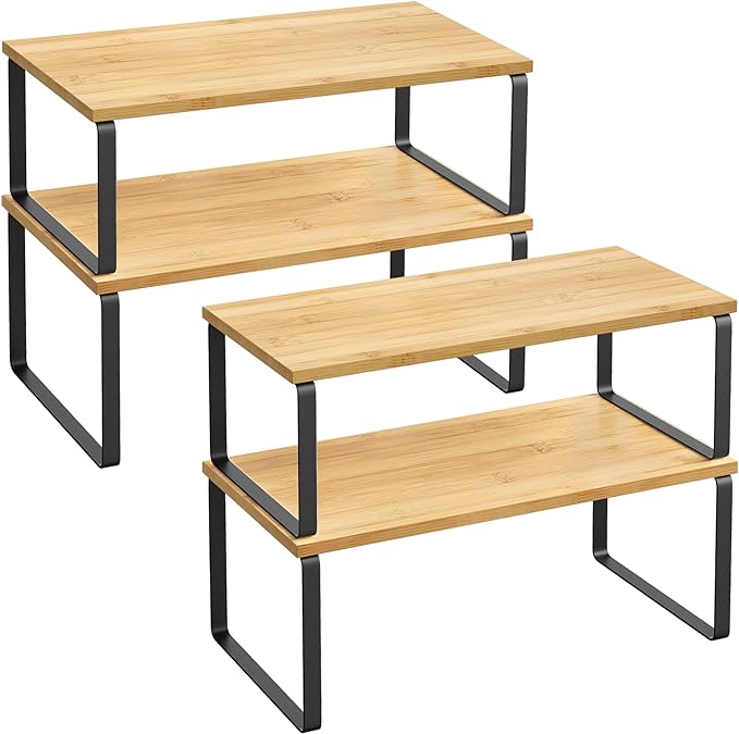 SONGMICS Cabinet Organizer Shelf, Kitchen Storage, Spice Rack, Expandable by Unknown