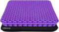 Gel Seat Cushion for Long Sitting, Double Thick Office Desk Home Wheelchair by Unknown