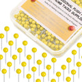 Map Tacks 1/8-Inch Assorted Color Beads Head Map Marking Push Pins by Yalis