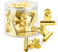 24Pcs Gold Push Pins Clips, Bulldog Clips Thumb Tacks, Metal Pushpin by GOOLADA