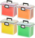 IRIS USA File Box WeatherPro Portable File Organizer Plastic File Box by IRISUSA