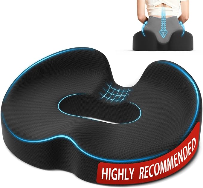 TushGuard Ergonomic Donut Pillow Seat Cushion by TushGuardSeatCushonsPillows