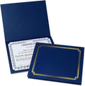 Classic Blue & Gold Certificate Folders by Fine+Stationery