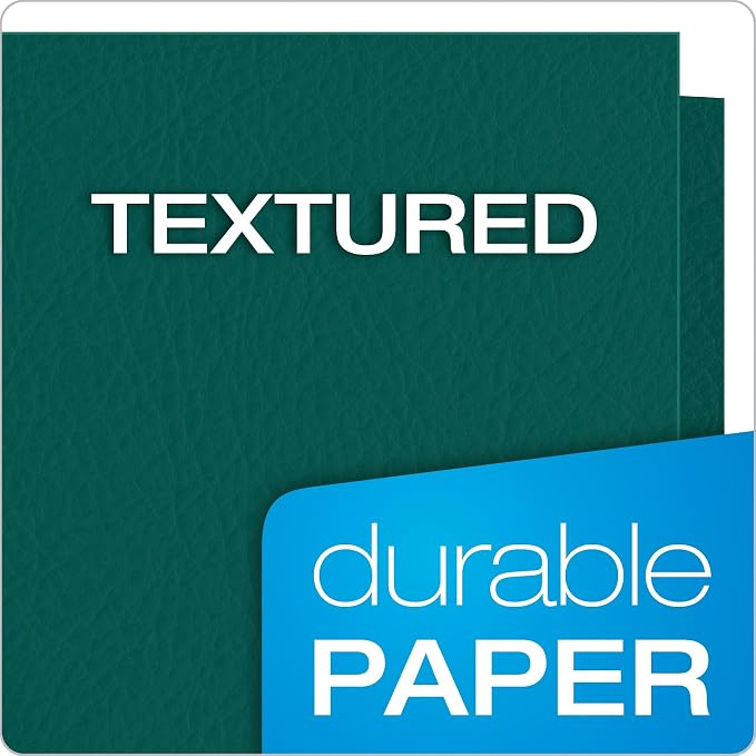 Oxford Twin-Pocket Folders, Textured Paper, Letter Size, Holds 100 Sheets - Image 4