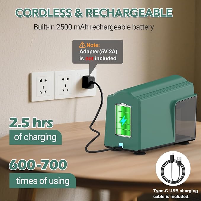 AFMAT Electric Pencil Sharpener - Image 6