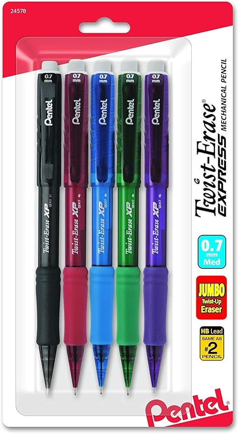 Pentel Twist-Erase Express Mechanical Pencil, Medium Line by PentelofAmerica