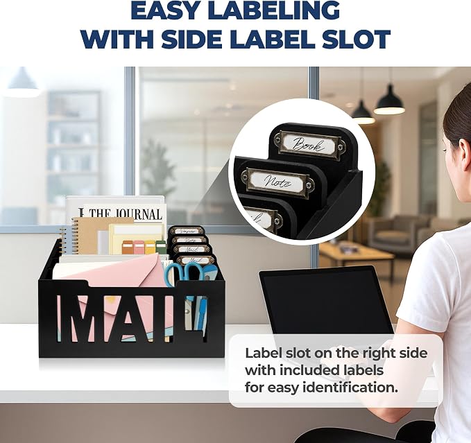 Mail Organizer Countertop, Desktop Mail Sorter - Image 6
