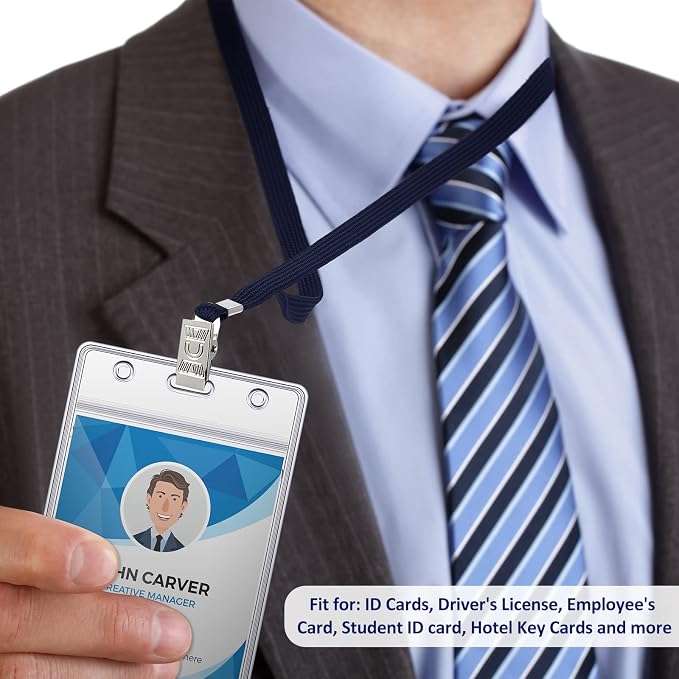 Marspark 200 Pcs ID Badge Holder - Image 3