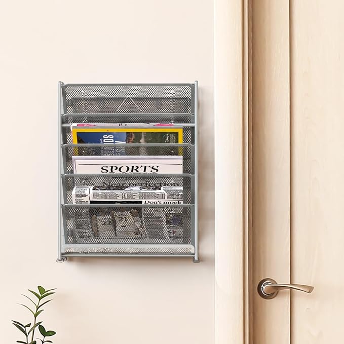 Simple Houseware 6-Tier Wall Mount Document Letter Tray Organizer - Image 4