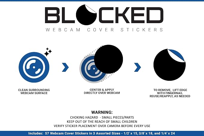 The Original Vinyl Webcam Cover Stickers | Restickable & Stackable Privacy - Image 5