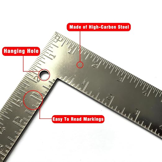 Professional 8x12 Inch Carpenter Square - Image 4