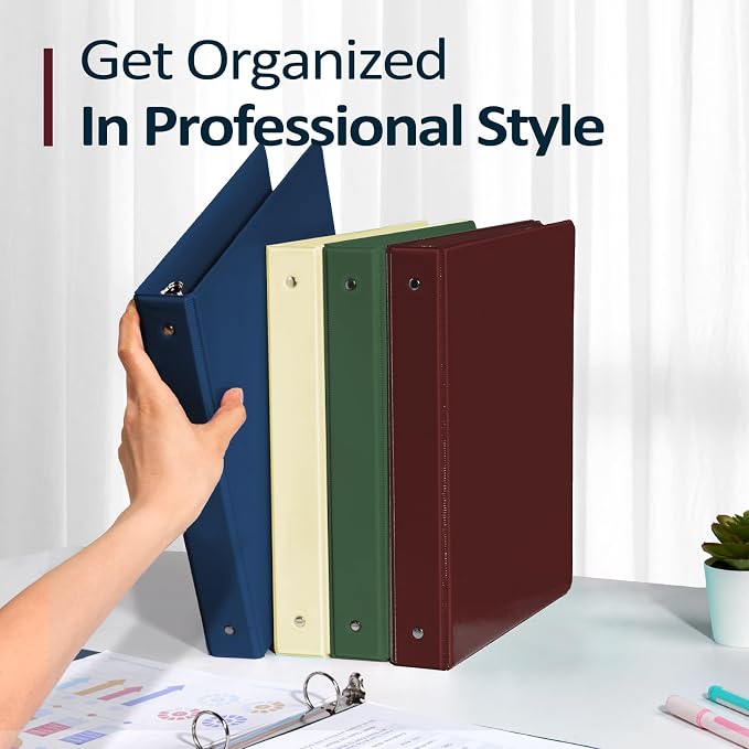 BinderX Extra Durable 3 Ring Binder, Round Ring 2 Inch Binders, Fits 450 Sheets - Image 7