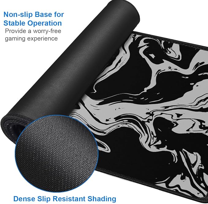 Gaming Mouse Pad, 31.5x15.7 inch Large Extended Computer Keyboard Mouse Mat - Image 4
