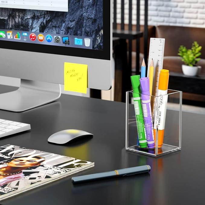 NIUBEE Acrylic Pen Holder 4 Pack - Image 2