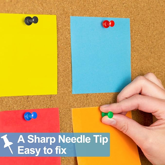 2400 Pcs Multicolor Push Pins, Standard Thumb Tacks - Image 4