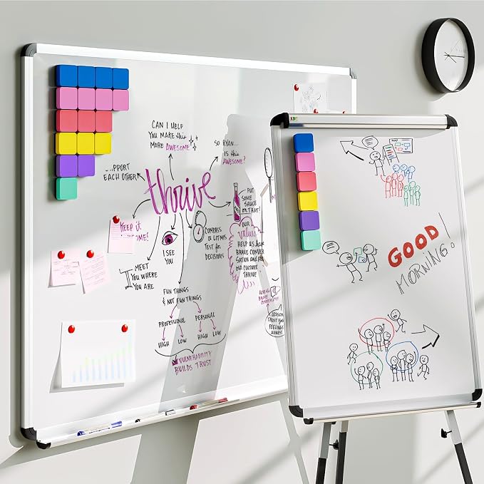 MaxGear Dry Erase Erasers, 108 Pack Magnetic Whiteboard Erasers, 6 Colors | - Image 8