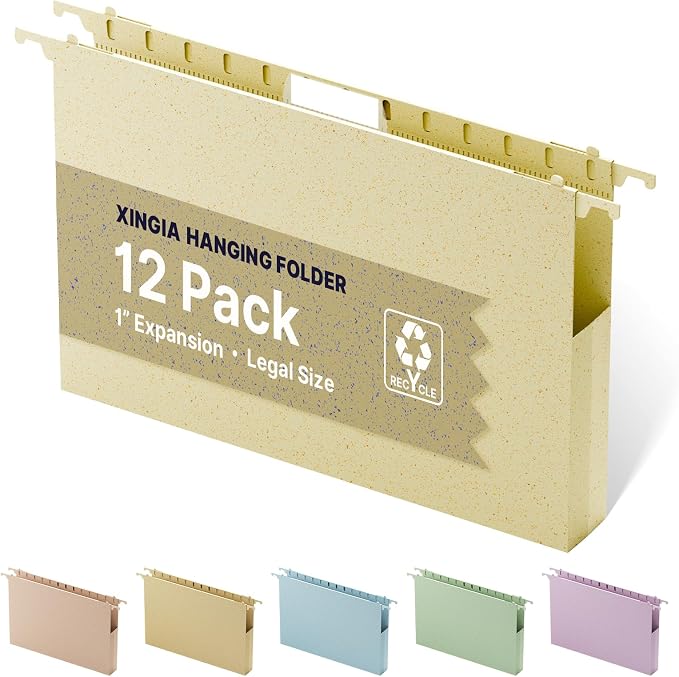 XINGIA Legal Size Hanging File Folders, Legal Hanging File Folders by Unknown