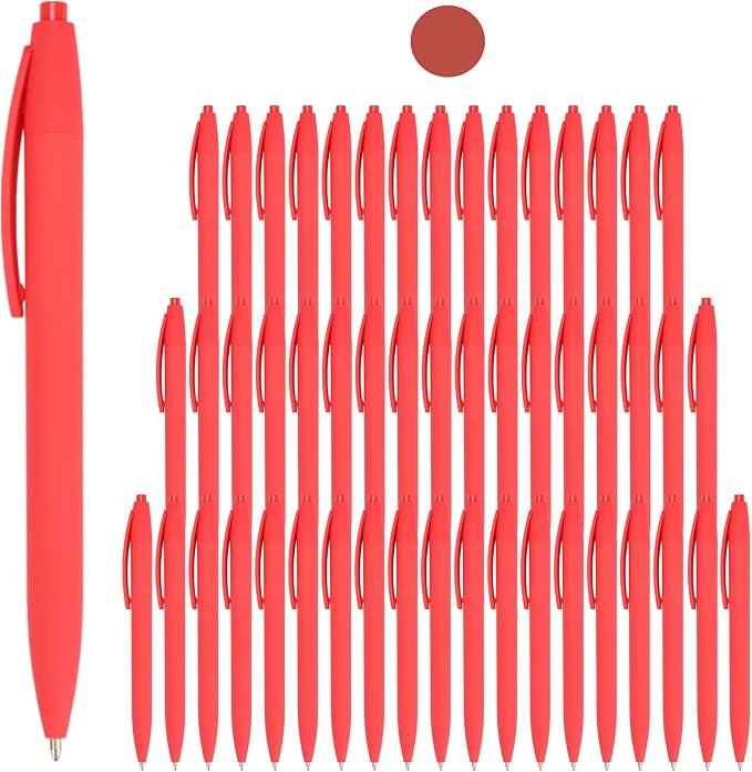 50 Pack Red Ink Pens by HZDIYAKE