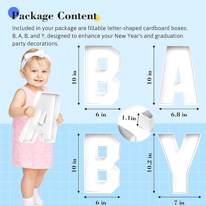 VGOODALL Baby Charcuterie Board Letters - Image 3