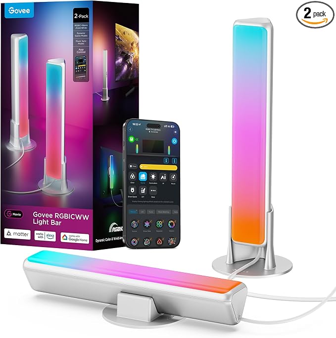 Govee Smart Light Bar, RGBICWW TV Lights by Unknown