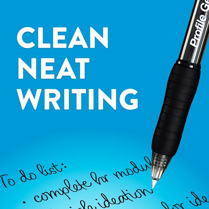 Paper Mate Profile Gel Pens, Retractable, Medium Point, Note-Taking - Image 5