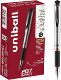 uniball 207 Impact Gel Pens, Bold Point, 12 Pack by uni-ball