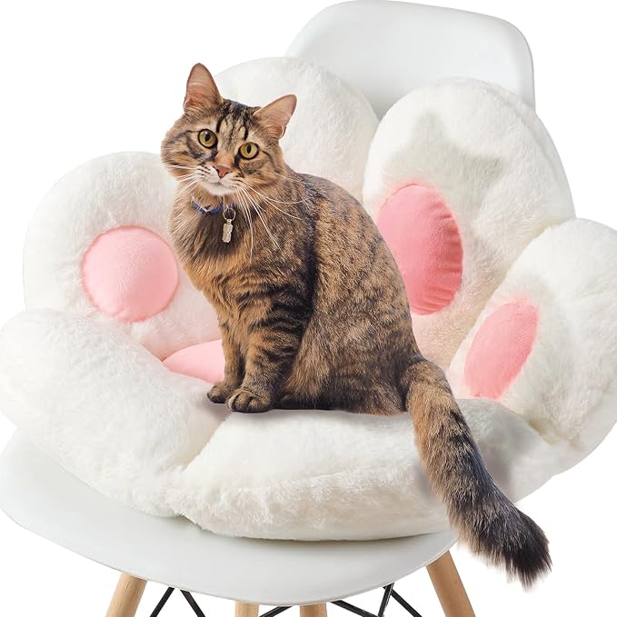 Ditucu Cat Paw Cushion Kawaii Chair Cushions 27.5 x 23.6 inch Cute Stuff Seat - Image 8