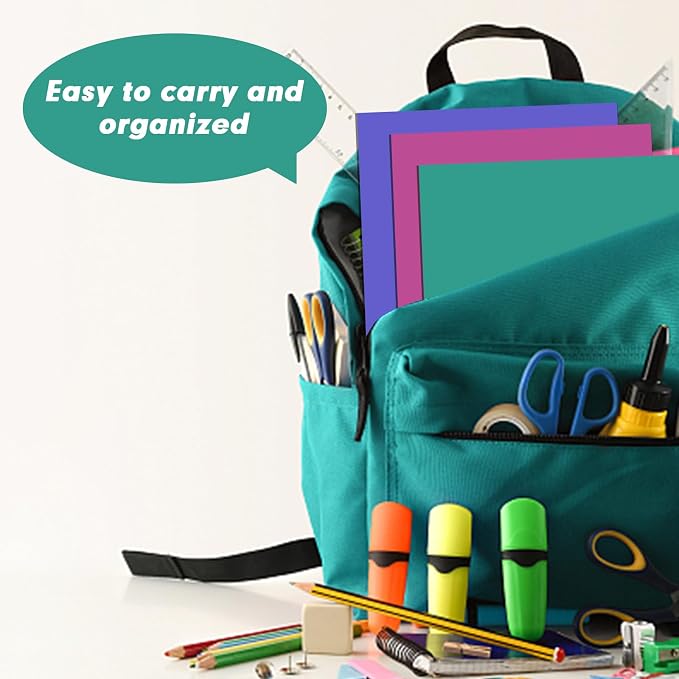 Two Pocket Folders, RAZCC 75 Pack File Folders - Image 6